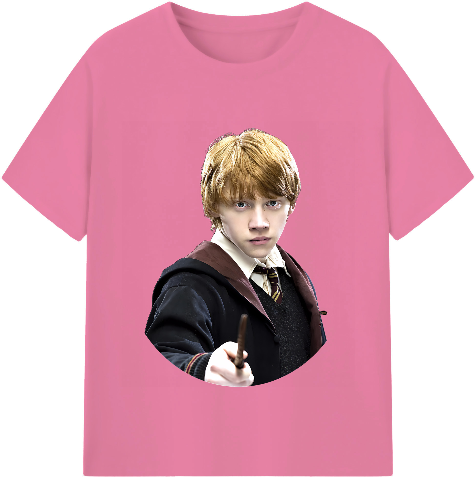 （画像用） Harry Potter ハリー・ポッターシリーズ 綿100％半袖Tシャツ（フロントプリント）